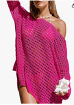 Beach Single-shoulder Long-sleeved Beach Cover-up Shirt