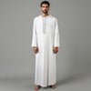 Long Sleeve Embroidered Hooded Men's Muslim Robes