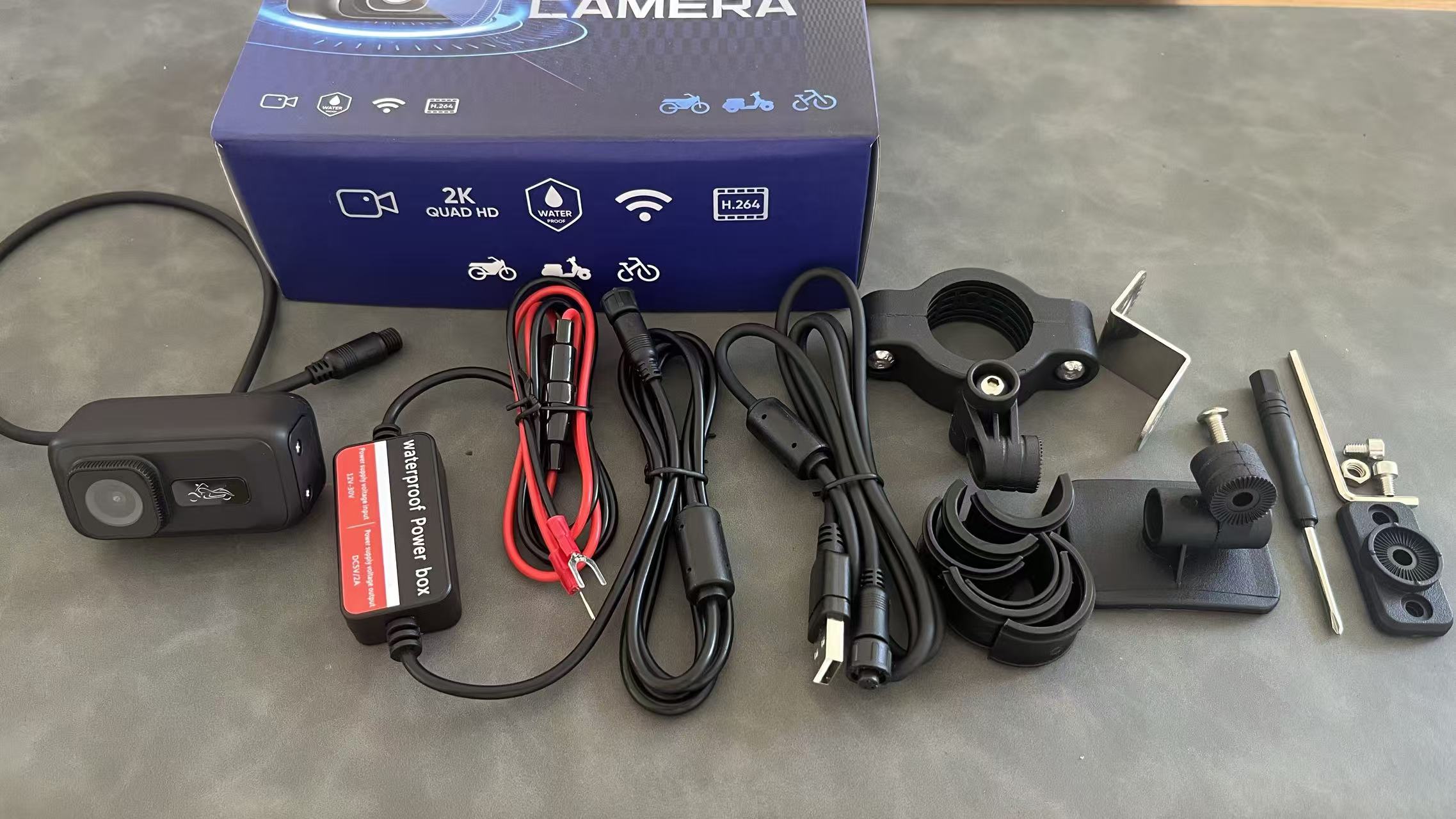 2K Motorcycle Dash Cam – Waterproof Riding Camera for Motorcycles and Electric Bikes Canada