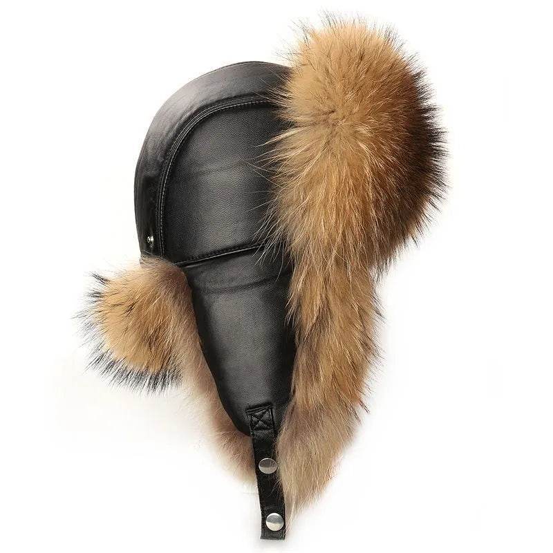 Earmuffs Hat – Winter Warm Windproof Artificial Leather Hat