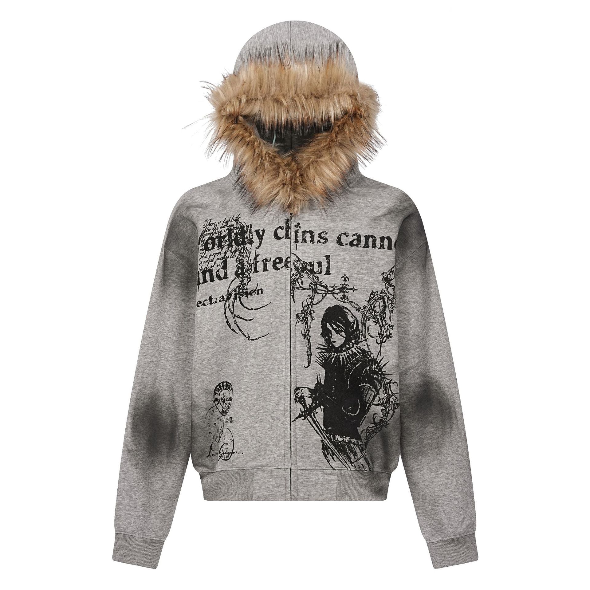 Men's High Street Hoodie Coat - Loose Fit Cardigan Jacket