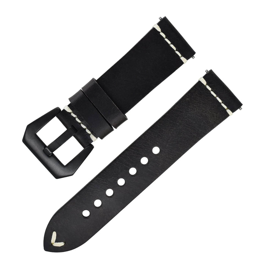 Discoloring Oil Wax Top Layer Cowhide Watch Strap