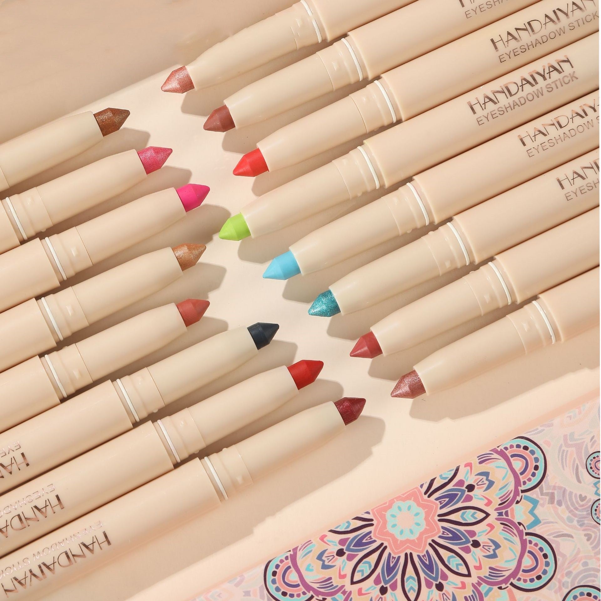 22-Shade Eye Shadow Stick Pen – Dual-Use Eyeliner & Eyeshadow, 22 Colors