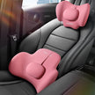 Car Memory Foam Neck Pillow & Lumbar Support – 3D Surround Headrest & Waist Cushion