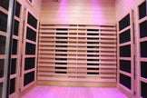 Blisspod Venetian 2-Person  Full Spectrum Indoor Premium Canadian Hemlock Low EMF Sauna 10 Heaters Chromotherapy Reflexology