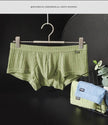 Men's Low Waist Boxer Briefs with Pouch – Breathable Viscose Underwear (M–XXL)