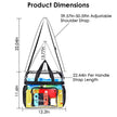 Clear PVC Transparent See through Shoulder Bag Waterproof Picnic Beach Bag