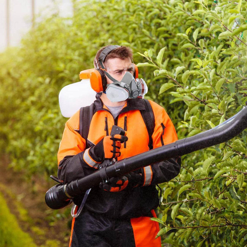 7in1 Half Face Gas Mask Facepiece Spray Painting Respirator Reusable Safety protective mask