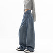 High Waist Straight Wide Leg Blue Jeans for Women – Sizes M to 4XL