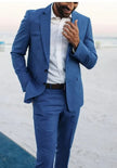 Men's British Slim Fit 2-Piece Suit Set – 17 Colors, Banquet & Wedding Formal Wear | Canada & USA (XS–5XL)