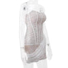 Strapless Lace Tube Top Corset Dress Party Women Fashion And Charming Slim fit Mini Dress  for Evening Party Cocktail.