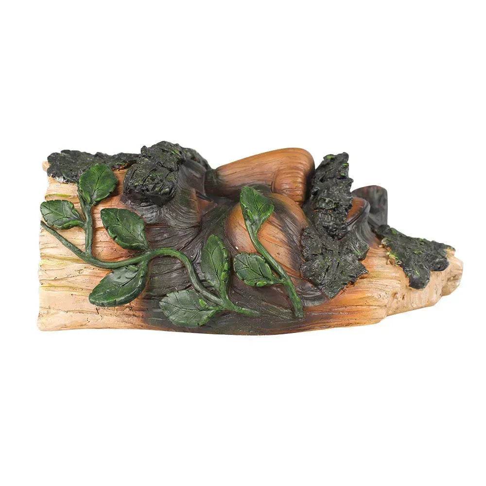 Smoker Man Wooden Resin Craft Ornaments Wall Decor