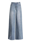 Raw Hem Wide Legs Baggy Jeans Pant For Women Baggy Straight Trousers