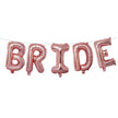 Bachelor Party Balloon Set – Bride Shoulder Strap, Diamond Ring & Rose Gold Foil Balloons