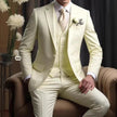 Elegant Business Banquet Suit Set for Men – 3-Piece Slim Fit Formal Suit (Jacket, Vest & Pants)