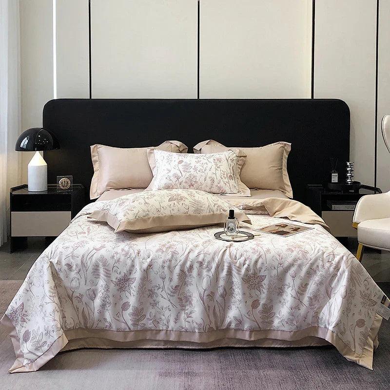 Tencel Summer Duvet Four-piece Washed Silk