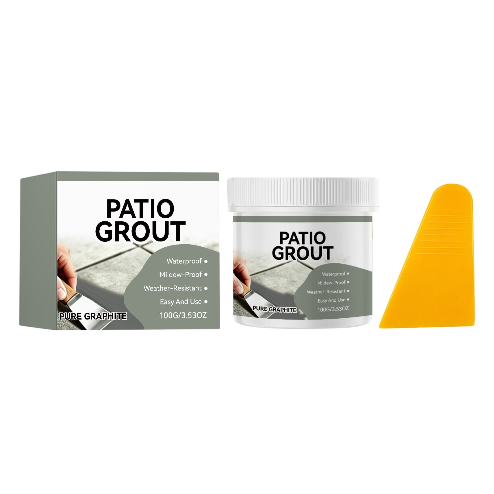 Dark Gray Tile Grout — Waterproof Bathroom & Kitchen Floor Gap Repair Sealer (100g Kit)