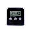 Kitchen Probe Thermometer with Timer, 1m Cable, 0°C to 250°C, Stand Hang Magnet, Black and White