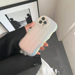Laser Wave Silicone Phone Case Gradient Laser Stripes Bracelet Case For IPhone 14 13 12 11 Pro Max Plus Bead Chain