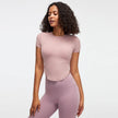 Nude feel Short-sleeved Workout Top Running gym top women