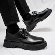 Men's British Derby Leather Dress Shoes – Height-Increasing Non-Slip Oxford