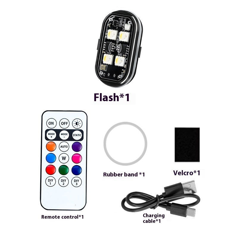 Wireless Motorcycle Warning Light with Remote Control – LED Safety Strobe Light Canada