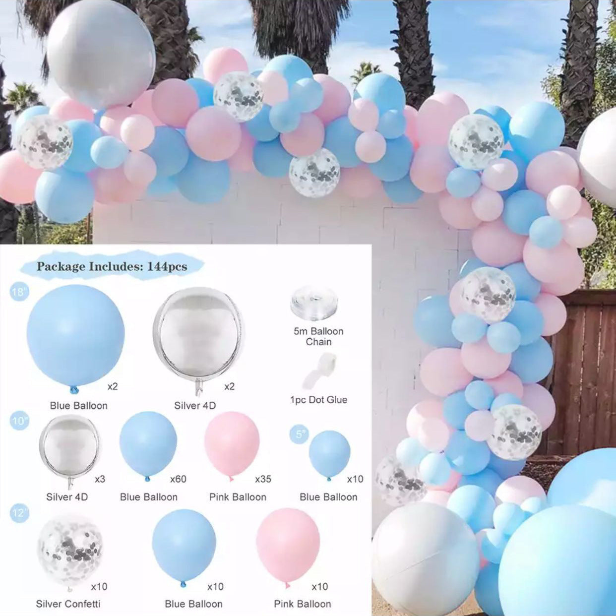 Macaron Balloon Garland Arch Kit – Wedding & Birthday Party Decoration