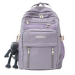 Large Capacity Multi-Layer School Backpack – White, Red, Purple, Black, Khaki