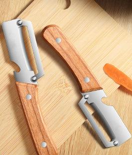 Stainless Steel Vegetable Peeler & Bottle Opener – Multi-functional Kitchen Tool
