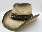 Summer Outdoor Ethnic Style Felt and Straw Cowboy Hat