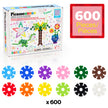 PicassoTiles - PicassoTiles 600pc Building Interlocking Chips