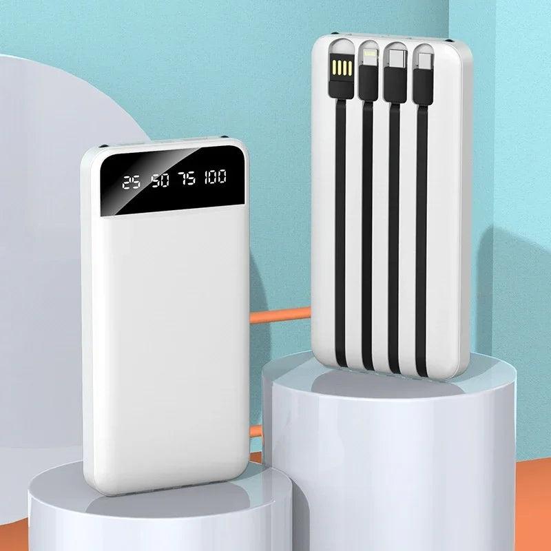 Fast Charge With Cable Power Bank 20000 MA Large Capacity Mobile Supply