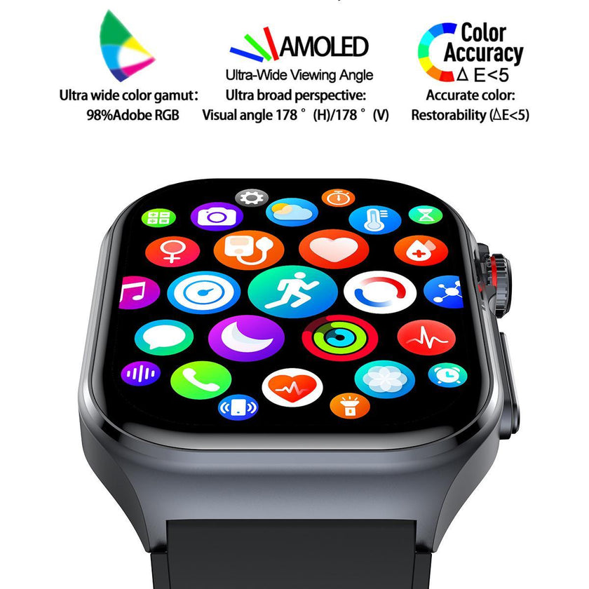Smart Watch Women Men 2.0 Display - Waterproof Fitness Tracker With Bluetooth Call Answer, 24 -7 Heart Rate Sleep Monitor, Pedometer Fashion Gift For Her