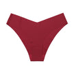 Women's Seamless Ice Silk Briefs with V-Waistband for Everyday Comfort