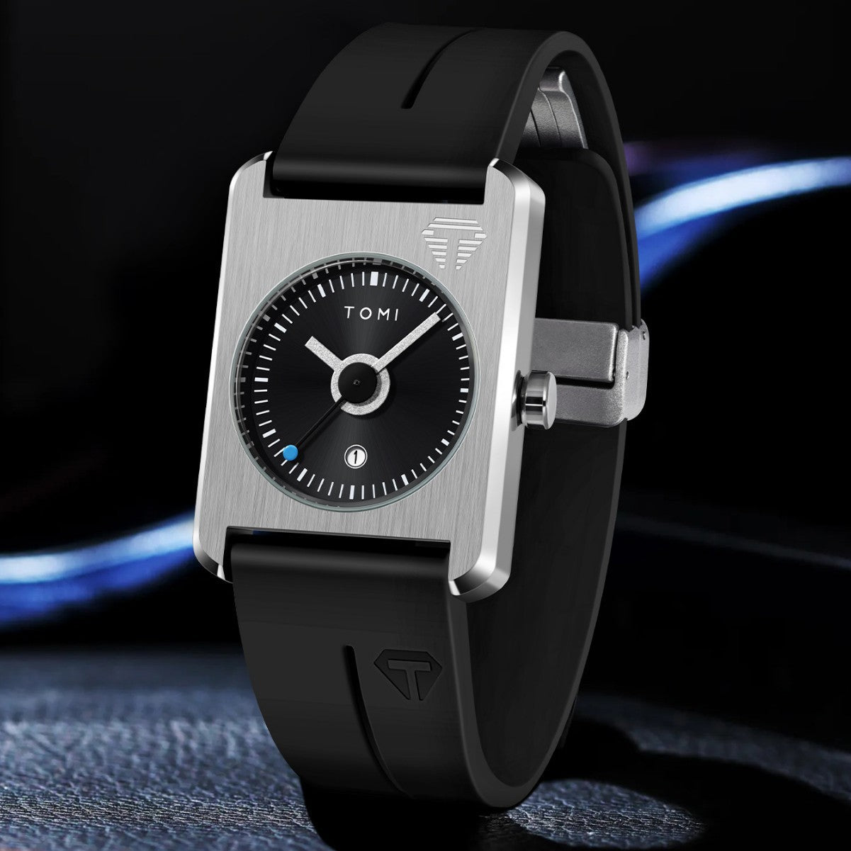 Square Calendar Watch for Men & Women – Sporty Quartz Wristwatch