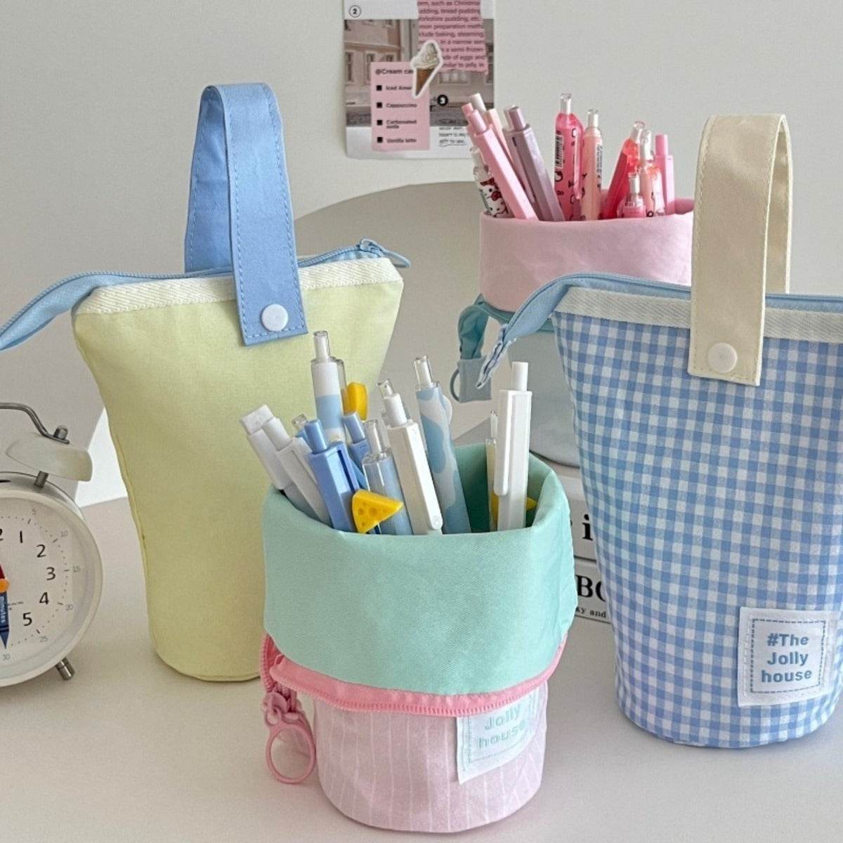 Stationery storage bag - Foldable Compartment -  Large Capacity