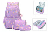 Girls Galaxy Backpack – Cartoon Print Campus School Bag (Backpack or 3-Piece Set)