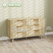 Dakota Dresser with 6 Fluted Drawers-Oak