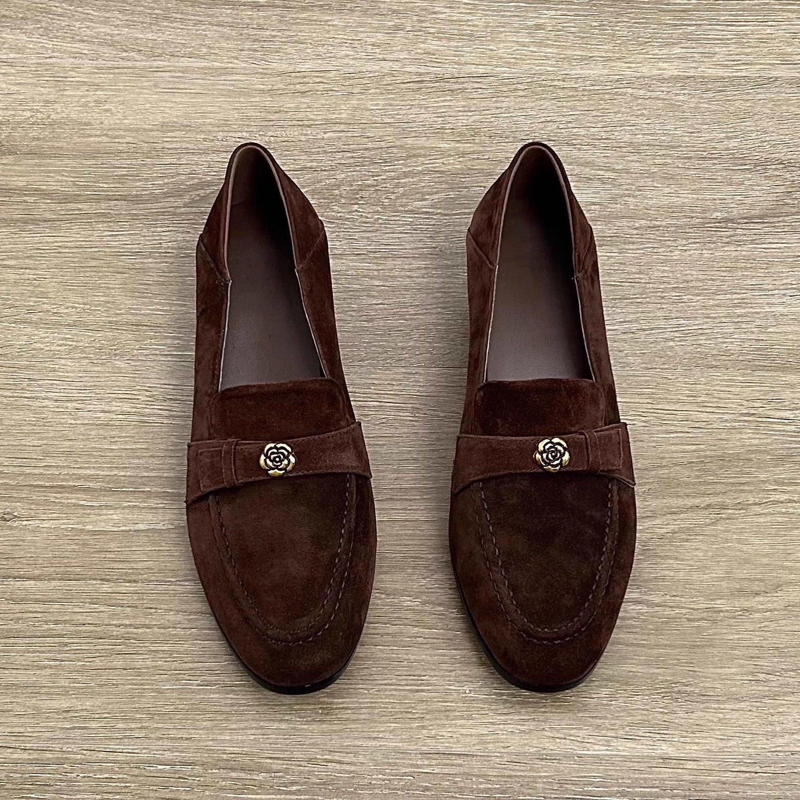 Women's Suede Penny Loafers
