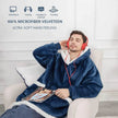 Fleece Oversized Hoodie Blanket Winter Warm Home Clothes Women Men Oversized Pullover With Pockets