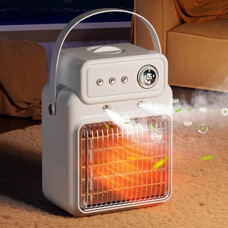 2 in 1 Indoor House Room Humidifier and Space Heater Warm Air Blower