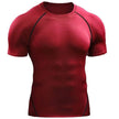 Quick Drying Men Short Sleeve Exercise Running Workout T-shirt Top