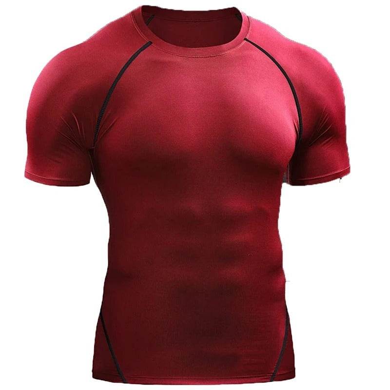 Quick Drying Men Short Sleeve Exercise Running Workout T-shirt Top