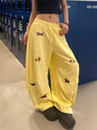 Y2K Wide Leg Sweatpants Women – Embroidered Streetwear Joggers