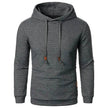 Men's Jacquard Sweatshirt Long-sleeved Hoodie Warm Color  Sports Pullover Top
