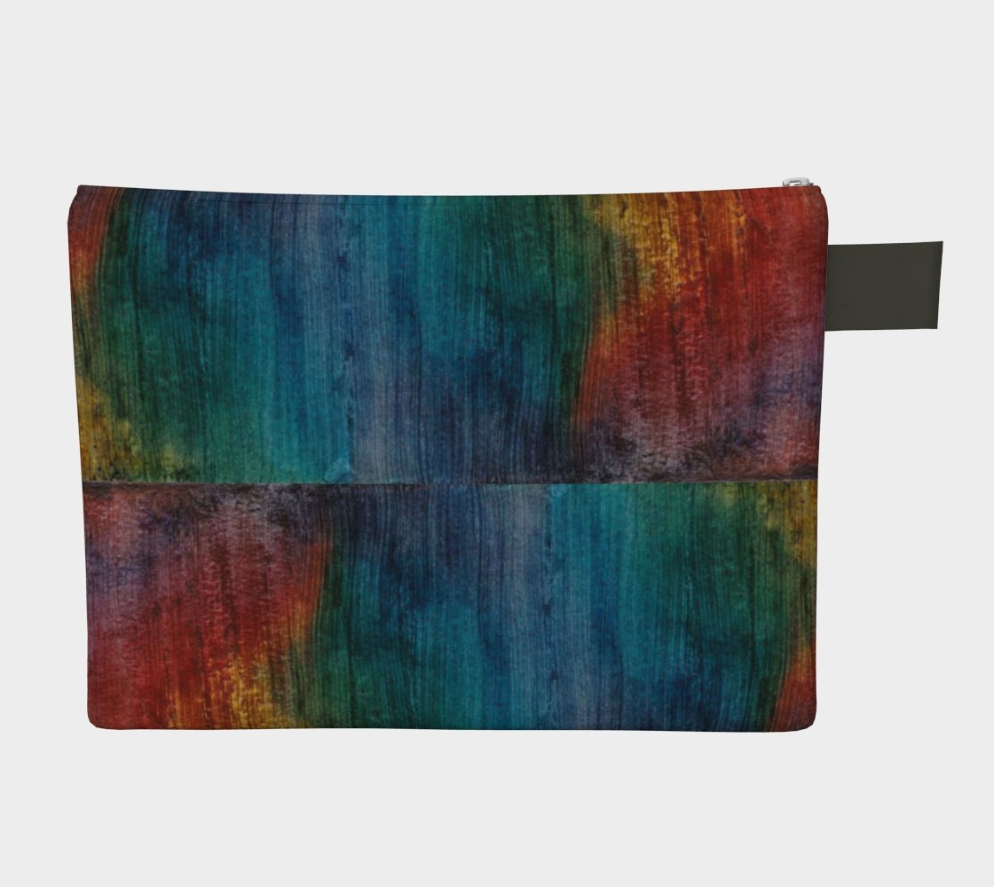 Zippered Cotton Canvas Carry All | Painted