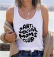 Anti Social Moms Club Racerback Tank Top