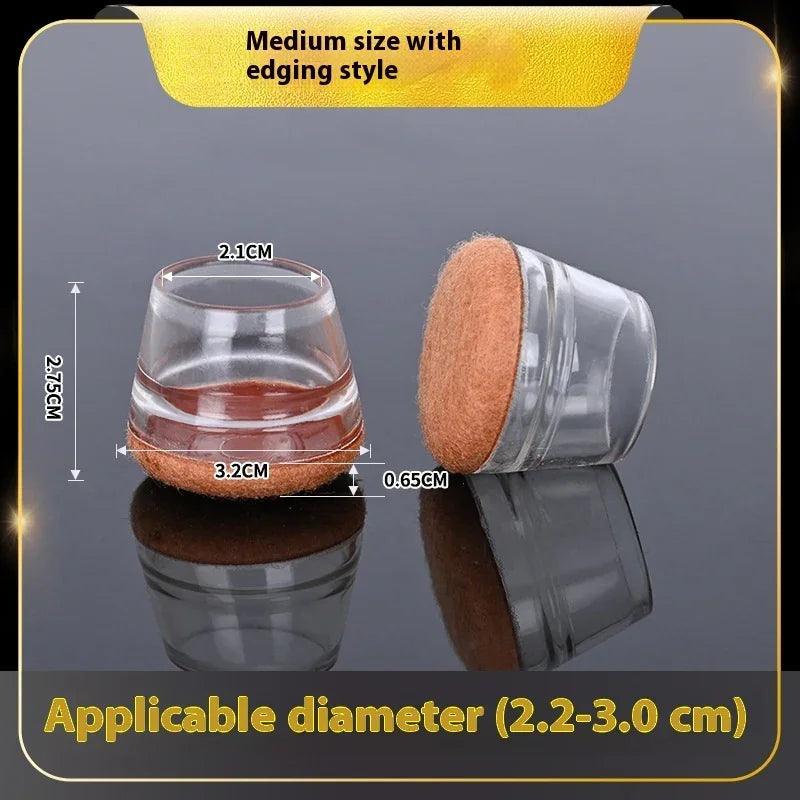 Quiet And Wear-resistant Non-slip Stool Booties Rubber Protective Sleeve