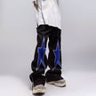 Five-pointed Star Embroidery Denim Horn Loose Straight Casual All-match Mop Jeans Baggy Trousers Men
