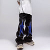 Five-pointed Star Embroidery Denim Horn Loose Straight Casual All-match Mop Jeans Baggy Trousers Men